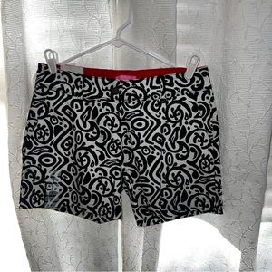 Isaac Mizrahi B&W shorts